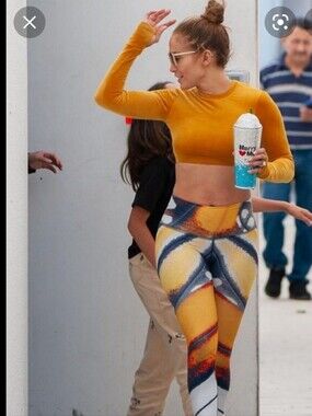 As Seen On Jlo Niyama Sol Monarch Barefoot Leggings XS Like New